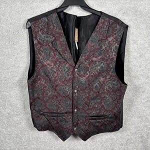 Wah Maker Yuma Az Frontier Clothing Mens Vest S True West Cowboy Western Wear